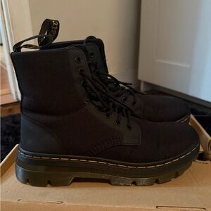 Dr. Martens Black Canvas Women Boots